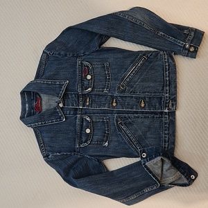 90's vintage Blue Cult upcycled denim jacket, size S